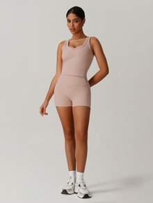 MASKERT 【2件套】女士套装瑜伽运动套装紧身跑步运动健身服套装居家通勤休闲舒适亲肤