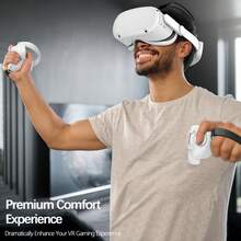 5 Packs For Oculus Quest 2 Silicone Cover, Protective Cover Accessories For Meta VR, Multi Colors Soft Shell Skin, Controller Grips & Face Cover Set (Green), Quest 3s, Quest 2 Controller, Oculus Set,Vr Set,Meta Quest,Oculus,Vr Games,Quest 3s,Vr Quest 2 - Multicolor - View 3