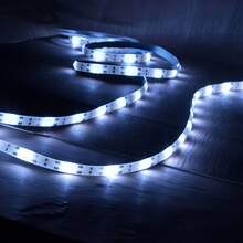 Solar Strip Lights ,600LED/32.8Ft ,300 LED/16.4Ft,  Light Strip Stairs Step Lights Outdoor Waterproof, 8 Lighting Mode Auto ON/Off Light Strips For Christmas Gazebo Canopy Pool Stairs Porch Coop - Trắng/16,4FT/300LED - Xem 5
