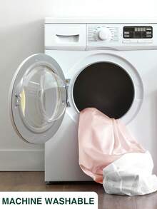 3/4pcs Bedding Set: 1pc Satin Fitted Sheet + 1pc Satin Flat Sheet + 1/2pcs Satin Pillowcase, Soft & Breathable, Wrinkle-Resistant, Improve Sleep Quality, Luxury Hotel Style, Ideal Gift For Parents & Friends, 9-13 Inch/30cm Deep Pocket, Machine Washable, Fits All Bed Sizes - Twin, Full, Queen, King - Baby Pink - View 7