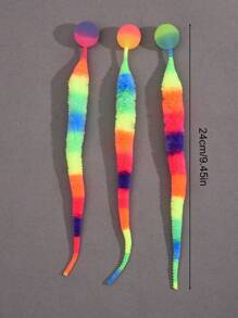 1 Pc Magic Cat Twisty Worm Ball Toys Wiggly Ball Assorted Variety For Indoor Cats The Color Of The Ball Is Random