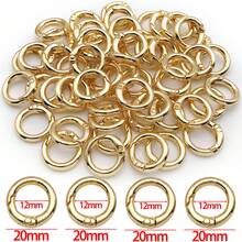 2 件 18K 金 + 厚银 + 镀白金扣套装（6 种款式：龙虾扣、狗夹、门钩等）- 钥匙扣和包袋配件的奢华 DIY 组件