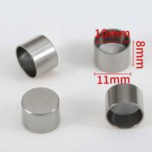 20 Buah Gesper Tali Kulit Gantung Stainless Steel, Tutup Ujung Datar Berlapis Emas, Cocok untuk Aksesoris Pembuatan Kalung, Gelang, dan Perhiasan DIY - gesper tali - View 11