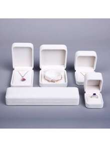 1 قطعة صندوق عقد من المخمل ، صندوق قلادة ، صندوق خاتم وأقراط من المخمل ، صندوق سوار ، مناسبة لتغليف المجوهرات