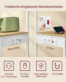 VASAGLE Baker's Racks - ปลั๊กประเภท EU F (220-240V) - ดู 2