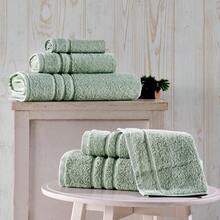 Green 6 Piece Bath Towels Set For Bathroom Original Turkish Cotton Soft, Absorbent And Premium 2 Bath Towels, 2 Hand Towels, 2 Washcloths - 綠色 - 查看 2