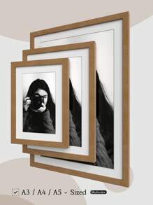 A4/A3/A5/40x40cm/30x40cm/30x30cm 大尺寸相框，适用于墙面/钻石画，哑光黑/哑光白/橡木纹，多色拼贴画廊相框，适用于9格照片墙，采用工程板和亚克力玻璃制成，带边角保护，增强保护性能。 - 彩色 - 查看 11