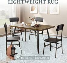 Area Rug For Living Room 9x12: Large Washable Boho Moroccan Rugs Geometric Neutral Rug, Non-Slip Foldable Morden Farmhouse Indoor Floor Carpet For Bedroom Dining Table Home(Modern Grey,9'x12') - Grey - View 8