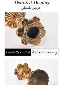 Bộ 1 chiếc giá nến/chân nến cổ điển kiểu Pháp, đồ trang trí nhà cao cấp, đế nến, trang trí bữa tối dưới ánh nến, trang trí bàn ăn, trang trí bàn làm việc, bữa tối lãng mạn dưới ánh nến. - Nhiều màu - Xem 7