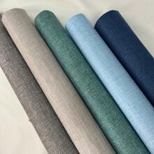 1pc DIY Self-Adhesive Linen Fabric, 1200D Faux Linen, Self-Adhesive Fastening Strip, Durable Upholstery Repair Kit For Furniture, Chair Cushion Covers, Tablecloths And DIY Crafts - Durable, Easy To Clean, Solid Colored Textured Woven Sewing Fabric