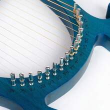 YUNRUX 16 Strings Aklot Lyre Harp Mahogany Wood With Tuning Wrench String Pick Set Harp Kit