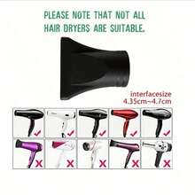 专业吹风机风嘴，鸭嘴扁平设计，适用于卷发和普通发质，无香型，返校季、旅行度假必备，女士美发配件，后梳，吹风机，头发，理发师，边缘梳，造型梳，吹风机，美发用品，发胶，卷发产品，美发设备，剪发剪刀，圣诞节，理发店，美发，吹风机，梳子，理发师，美发设备，发型，美发，理发师，理发配件，理发店，美发设备 - 黑色 - 查看 5