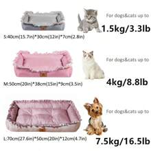 سرير حيوان أليف قطعة واحدة، سرير قطط مقاوم للانزلاق ومقاوم للرطوبة، مناسب للكلاب متوسطة وصغيرة الحجم، سرير كلاب مبرد قابل للتهوية لراحة قصوى في الصيف، منطقة استرخاء مريحة وقادرة على مقاومة الحرارة لحيوانك الأليف، سرير كلاب مهوى من الدرجة الممتازة