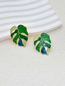 Elegant Leaf Earrings For Women,Suitable For Vacation Daily Wear