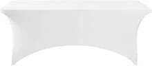 6 Pack Spandex Table Cover For 6FT Table Universal Fitted Stretch Tablecloth For Party, Banquet, Wedding And Events-White - 白色 - 查看 2