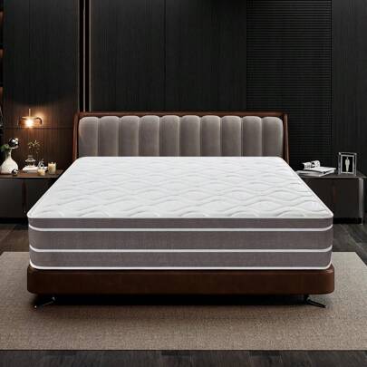 Materasso 140x190 cm Memory Foam Materasso Latex, Durevole, Traspirante, Media Rigidità H3/Oeko-TEX Certificato, Ergonomico, Molle Insacchettate, 9 Zona Comfort, Altezza 25cm