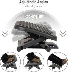 Reposar pie ergonómico, alivio de presión para mayor comodidad, espalda y cuerpo, 1 paquete, negro - 1 paquete - Ver 4