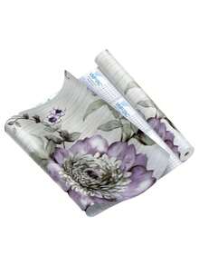 Washable Adhesive Wallpaper Roll Fantasy Floral Home Decor Bedroom Removable Wall 45cmx10M - HOA TÍM - Xem 3