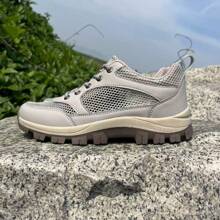 Outdoor Sports Solid Color Breathable Sports Fabric Mesh Splice, Suitable For Hiking, Traveling, Trekking, Outdoor Holiday, All Seasons