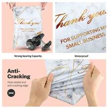 100pcs Fun Gift Express Packaging Bag 14.8 * 9.8 Inches,Bolsas De Empaque,Shipping Bags, Waterproof And Self Sealing Multi-Purpose Express Bag, Used For Self-Adhesive Bags In Offices, Gift Mailing,Transportation Back To School - đá cẩm thạch - Xem 4