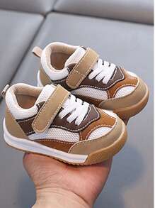 Zapatos deportivos para bebé/niño pequeño con diseño de fácil de poner y quitar, para primavera y otoño. Suela blanda antideslizante, puntera redonda, para niños y niñas de 0 a 4 años. Zapatillas planas casuales