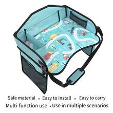 婴儿安全座椅托盘画板便携式可折叠多功能收纳袋水杯食物等收纳手机平板支架