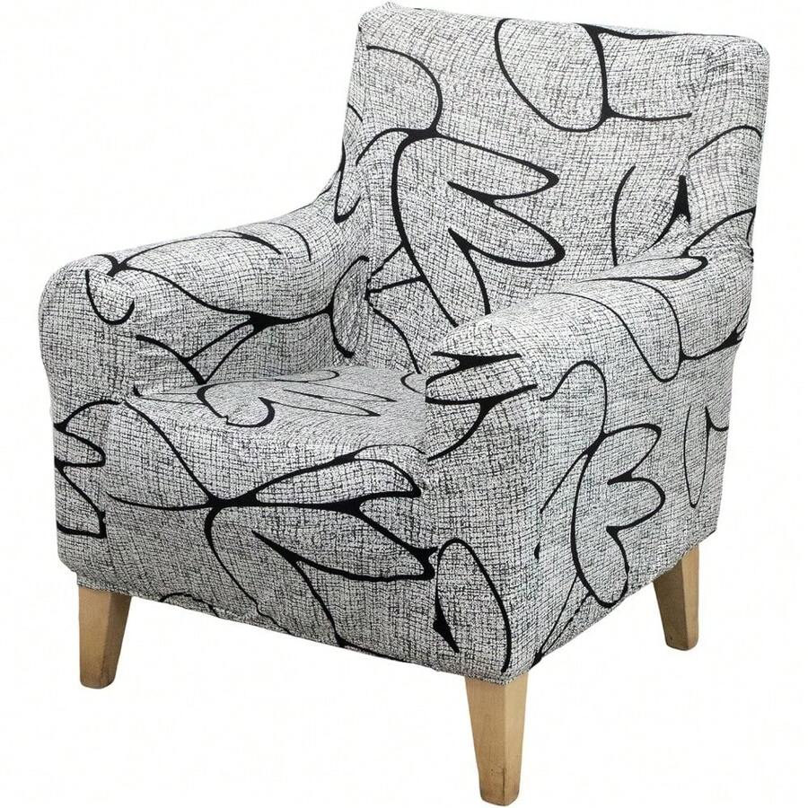Local Delivery - Banquet Armchair Slipcover Printed Chair Covers With Arms Stretch Club Chair Slipcover Soft Armchair Sofa Covers Anti-Slip Furniture Protector For Dogs Pets Home Living Room Decor, 14 - 42 - 查看 1