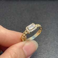 1 pieza Anillo de plata de ley S925 de diseño de lujo con circonia brillante incrustada, anillo elegante de mujer para uso diario, regalo de joyería de calidad para seres queridos