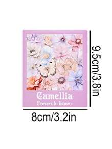 60 fogli/scatola, adesivi floreali primaverili, adesivi decorativi in PET trasparente e impermeabile, adesivi con motivi vegetali per fai-da-te, segnalibri per la lettura, decorazioni per confezioni regalo, forniture di cancelleria alla moda per la stagione di ritorno a scuola