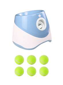 New Pet USB Rechargeable Long Lasting Smart Multi-Distance Ball Launcher, Outdoor Elastic Tennis Ball Throwing Device, Automatic Fetch Toy For Dogs
