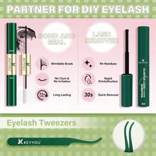 Glow HavenFairy Lash Clusters Kit Manga Lash Extension Kit D Curl KEYYOU 144Pcs Eyelash Extension Kit Wispy Natural Band Lash Kit With Waterproof Lash Extension Kit At Home(Fairy-D-8-18MIX)Glow Haven - Kit-sunflower - View 10