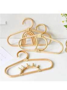 1 chiếc móc treo quần áo bằng mây tự nhiên thủ công cho trẻ em, móc treo quần áo hình mặt trăng cầu vồng, giá treo áo khoác cho trẻ em, móc treo quần áo, móc treo tường, đồ trang trí nhà cửa cho trẻ em - Nhiều màu - Xem 1
