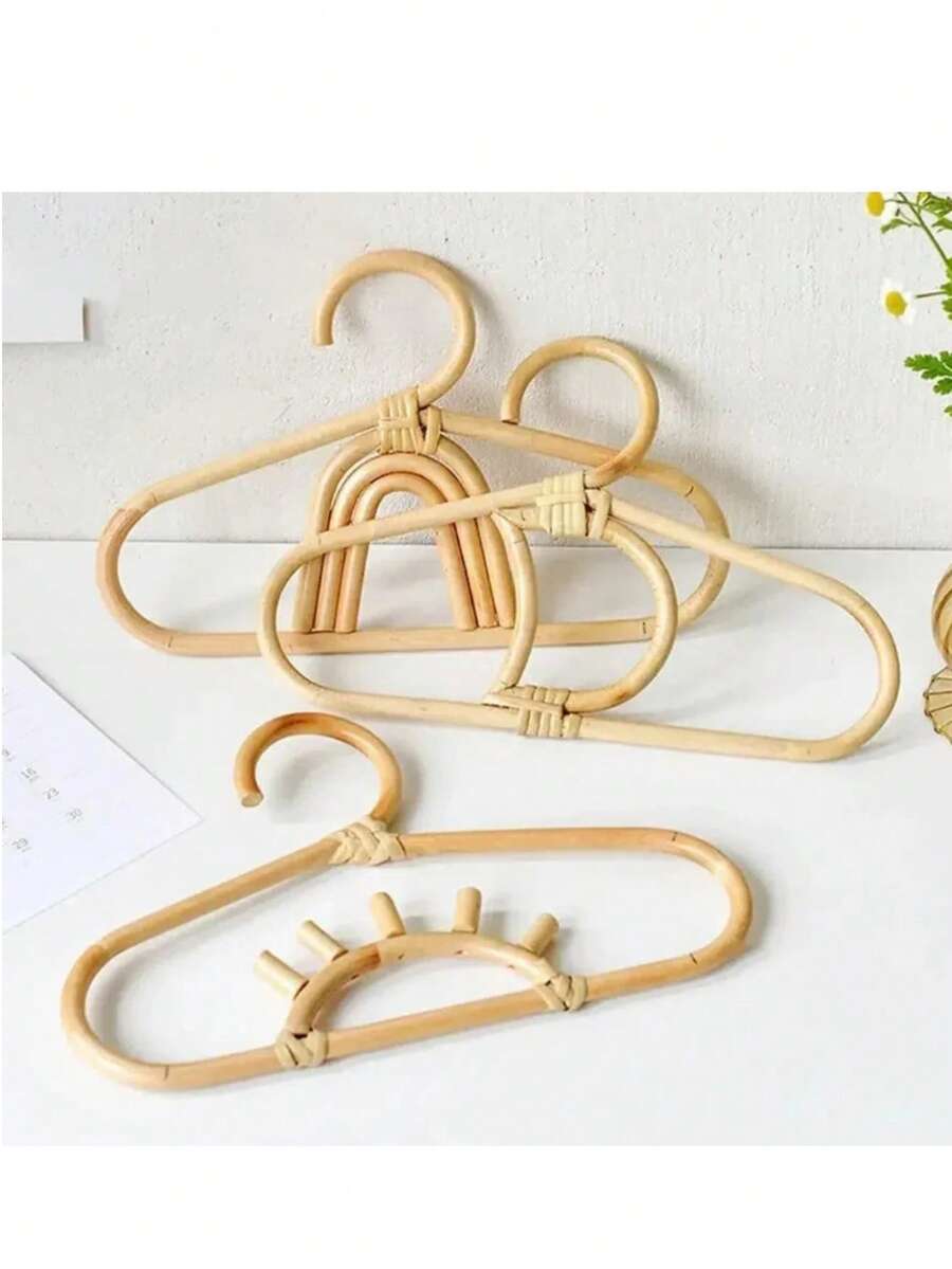 1 chiếc móc treo quần áo bằng mây tự nhiên thủ công cho trẻ em, móc treo quần áo hình mặt trăng cầu vồng, giá treo áo khoác cho trẻ em, móc treo quần áo, móc treo tường, đồ trang trí nhà cửa cho trẻ em - Nhiều màu - Xem 1