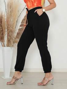 Calça Jogger Moletinho Inverno Casual Moda Gringa Blogueira