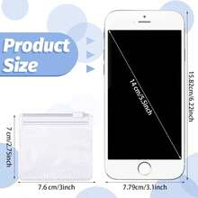 Pill Pouch Bags Zippered Pouch Set Reusable Baggies Clear Plastic Self Sealing Travel Medicine Organizer Storage Pouches With Slide Lock For Pills And Small Items(10-20 Pieces) - 無色 - 查看 2