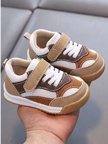 Zapatos deportivos para bebé/niño pequeño con diseño de fácil de poner y quitar, para primavera y otoño. Suela blanda antideslizante, puntera redonda, para niños y niñas de 0 a 4 años. Zapatillas planas casuales