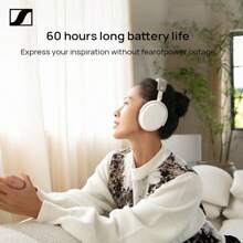 sennheiser MOMENTUM 4 On-Ear-Kopfhörer mit aktiver Geräuschunterdrückung, Bluetooth 5.2, lange Akkulaufzeit, angenehmes Tragegefühl, Smart Pause, Schwarz