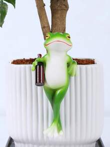 Statua in resina artigianale a forma di rana - piccola decorazione da giardino carina per patio, balcone e acquario | Ornamento da esterno adatto per tutte le stagioni, ideale per matrimoni e feste