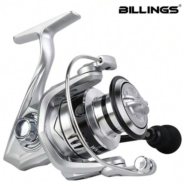 BILLINGS 1000-7000 Series Spinning Fishing Reel,Max Drag 12KG With Metal Spool And Rocker,Gear Ratio 5.2:1,Metal Grip&Eva Grip Left Right Interchangeable,Suitable For Saltwater Freshwater Fishing