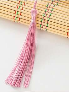 20 件手工制作的柔软花卉书签流苏带绳环，用于钥匙扣、耳环、珠宝制作、纪念品、毕业典礼、服装缝纫、礼品标签 DIY 工艺项目小流苏垂直小流苏古风挂饰书签发饰民族风流苏流苏扇形吊坠 - 彩色 - 查看 6