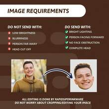 Customized Shot Glass With Picture, Custom Birthday Shot Glasses, Funny Shot Glasses, Personalized Face Party Favors, Shot Glass With Face - Multicolor - View 8