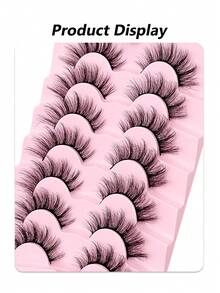 Asiteo 7/14/21 Pairs Cat Eye 3D Natural Wispy Look, Soft Band Faux Mink Lashes Fluffy Daily False Eyelash Extension For Vacation Or Appointment - Fluffy Lashes - View 4