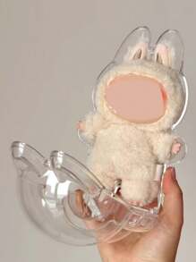 1 pièce/3 pièces Étui de protection transparent pour première génération debout et deuxième génération assis, protection anti-poussière en pendentif à accrocher aux sacs, porte-clés (pas de poupée), école