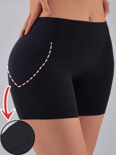 女士高腰塑身衣，82% 尼龙，18% 氨纶，纯色，中等支撑，针织面料，150克/平方米，塑身衣，内衣，无衬垫，防摩擦