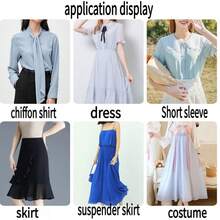 1pc 30D Chiffon Fabric, For Clothing, Long Dress, Headscarf, Scarf, Background Decor, Polyester Woven Sheer Curtain Lining, Ribbon Material - Multicolor - View 2