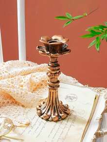 1 件法式复古古董烛台高端家居艺术香薰蜡烛台底座烛光晚餐装饰摆件 - 彩色 - 查看 7