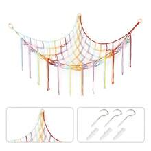 Organizador de animales lindos, soporte de peluche para decoración del hogar en dormitorio y sala de estar, red de esquina, muñeco de peluche en forma de triángulo para almacenamiento, hamaca, hamaca para almacenamiento de animales de peluche, hamaca grande para muñecas, red decorativa para habitación de animales de peluche