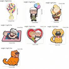 1 件装电影可爱狗胸针，卡通人物气球金属徽章背包，适用于学校办公室配饰衬衫夹克珠宝圣诞节万圣节 - 彩色 - 查看 3