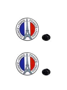 1/2 Peças Broche de Metal Esmaltado Original, Design da Estátua da Liberdade, Pizza, Torre de Pisa, Big Ben, Torre Eiffel, para Camisa, Jaqueta, Mochila, Chapéu, Mochila para Acessórios Escolares, Escritório, Camisas, Joias, Roupas de Halloween, Alfinete Engraçado e Fofo, Presentes para Professores