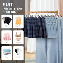 Juego de 5/3 pinzas galvanizadas multiusos para pantalones, percha para pantalones de acero inoxidable antideslizante y que no deja marcas, pinza para colgar faldas